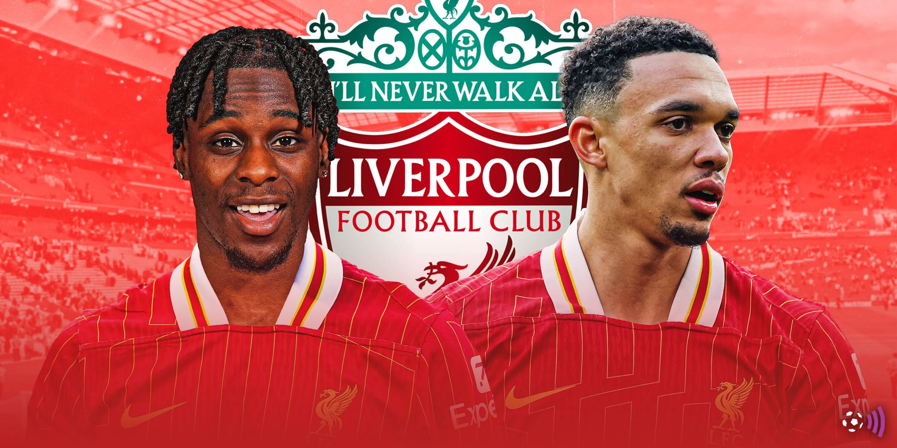 Jeremie Frimpong (trái), một trong những ứng viên tiềm năng thay thế Trent Alexander-Arnold tại Liverpool