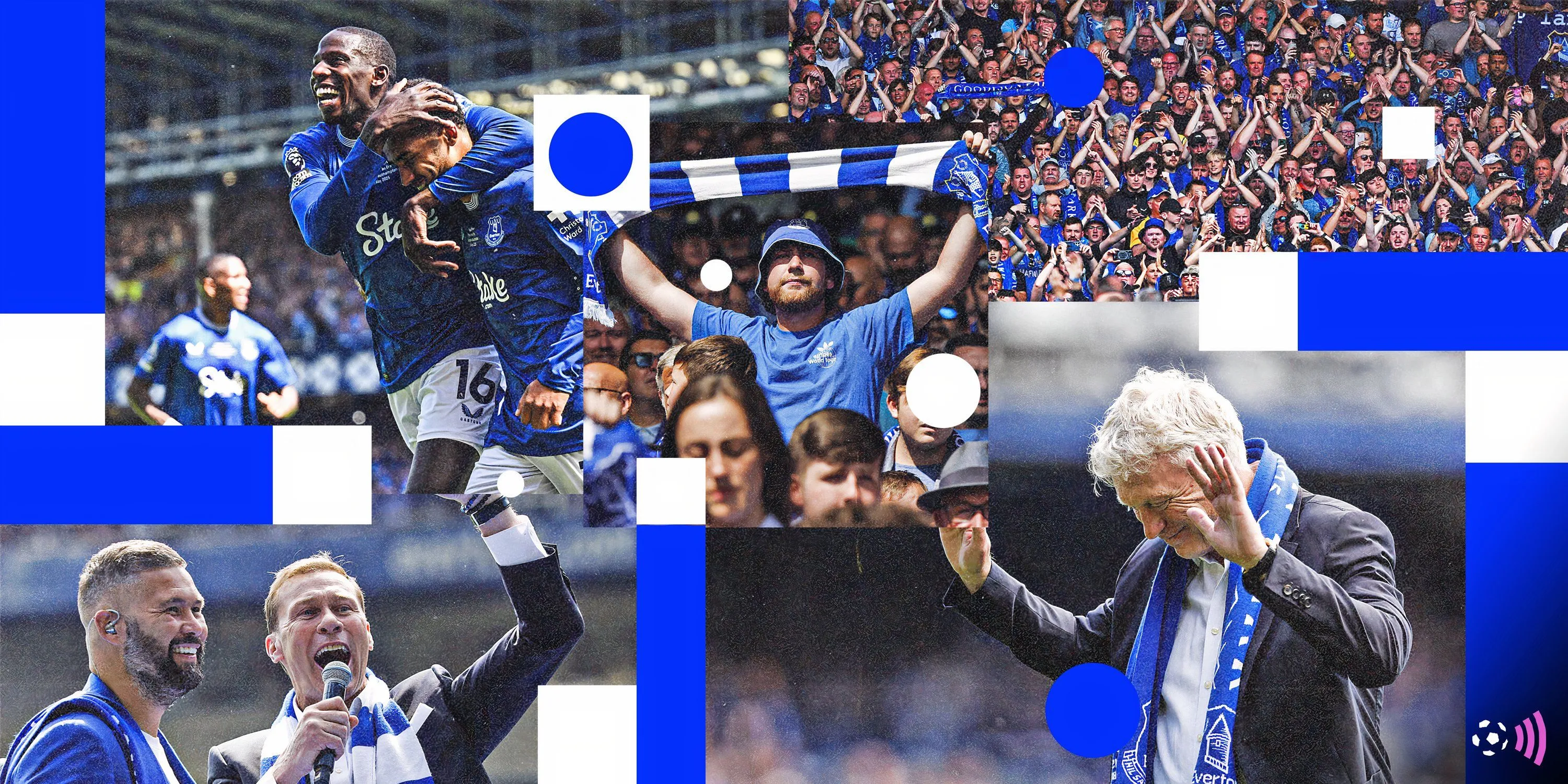 Khung cảnh sân Goodison Park trong trận đấu cuối cùng của Everton tại đây
