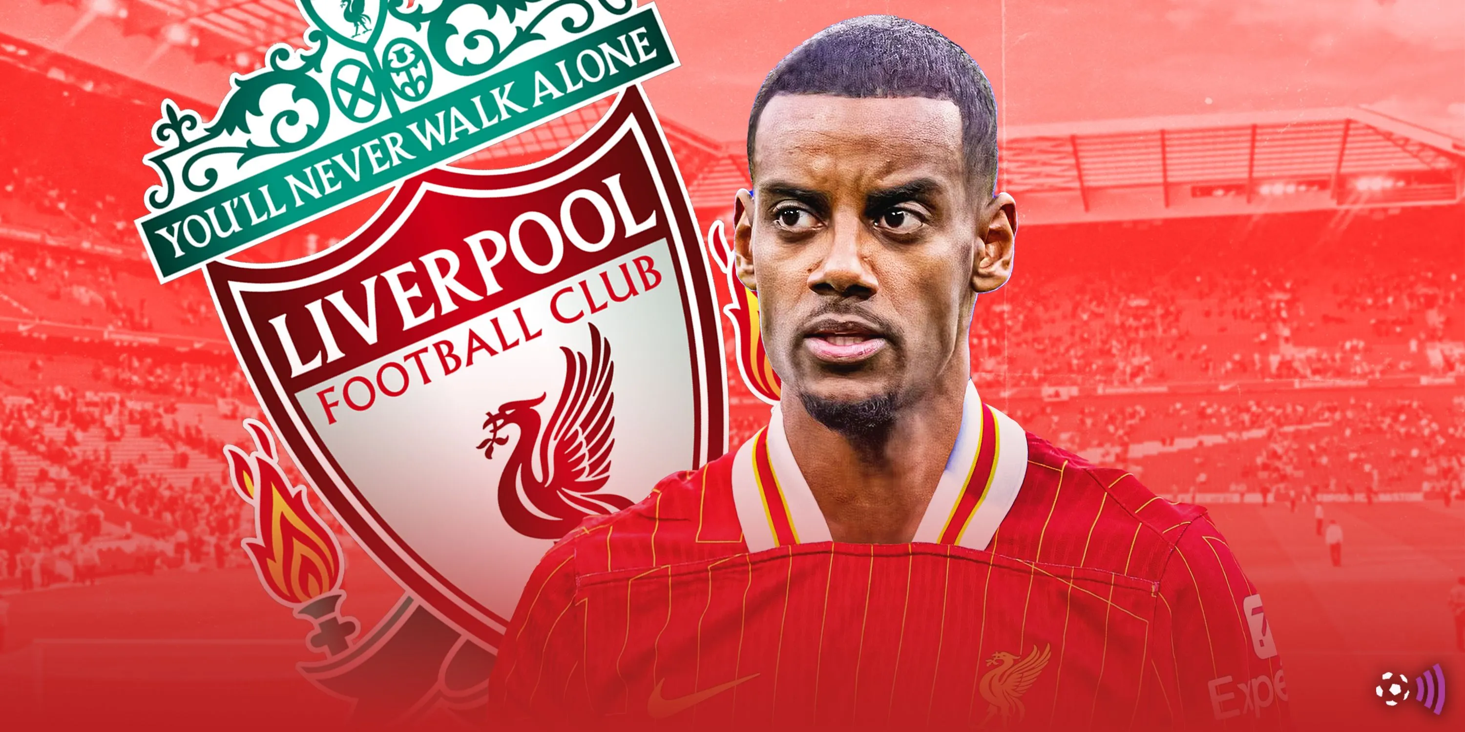 Alexander Isak trong màu áo Newcastle được đồn đoán chuyển đến Liverpool