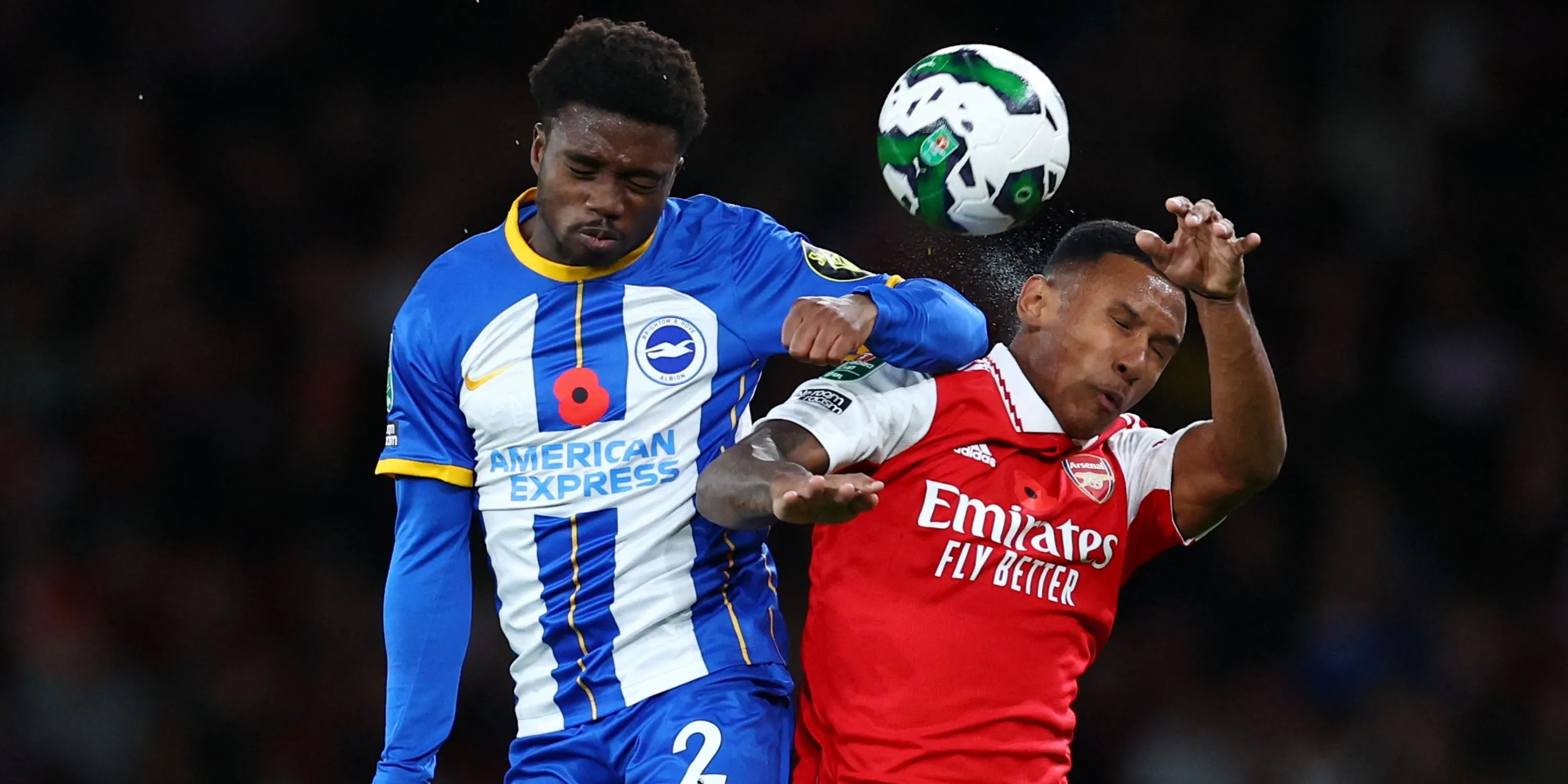 Cầu thủ trẻ Marquinhos trong màu áo Arsenal thi đấu tại Premier League