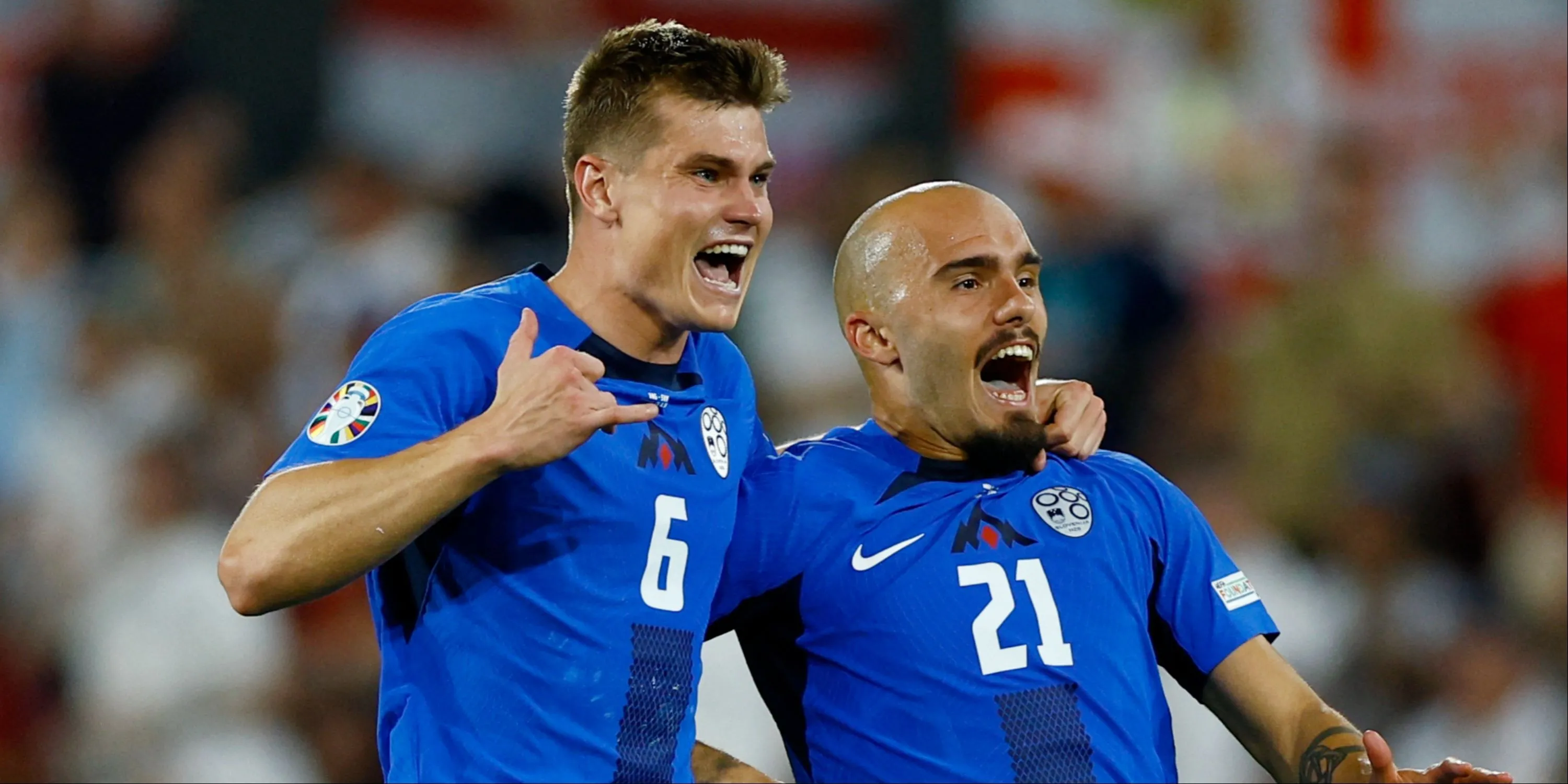 Jaka Bijol thi đấu cho Slovenia tại Euro 2024, cầu thủ được liên hệ với Leeds United