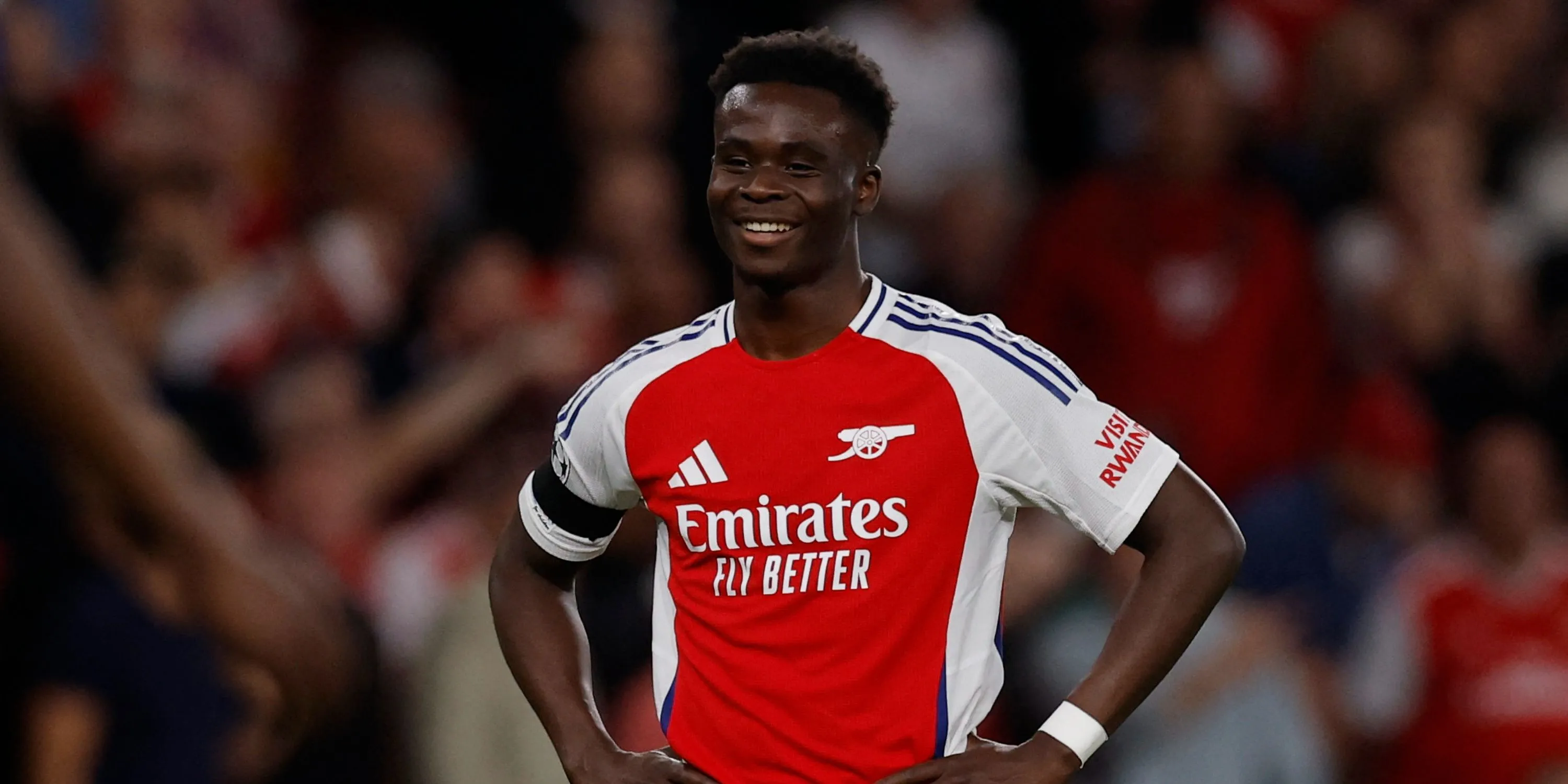 Bukayo Saka, cầu thủ chạy cánh quan trọng của Arsenal, từng gặp vấn đề chấn thương