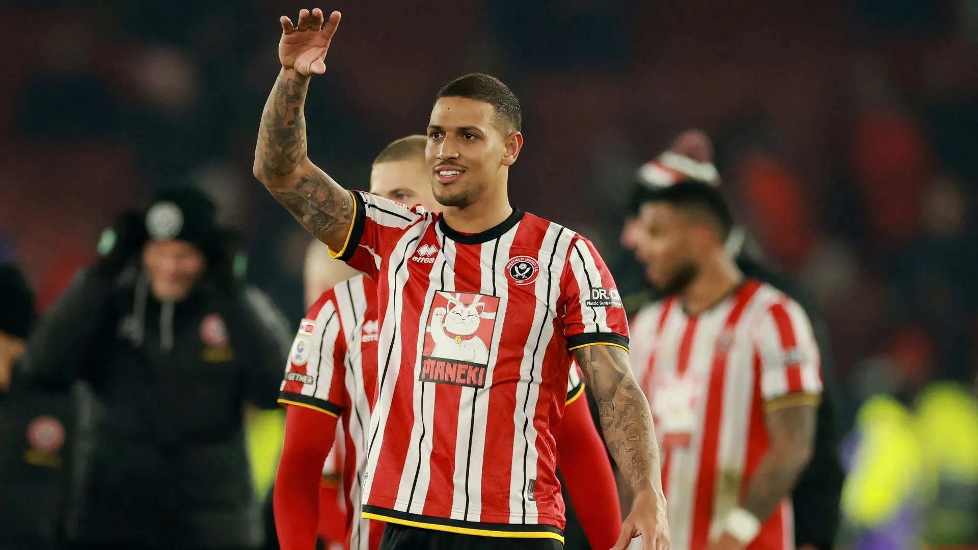 Cầu thủ Sheffield United trong một trận đấu quan trọng