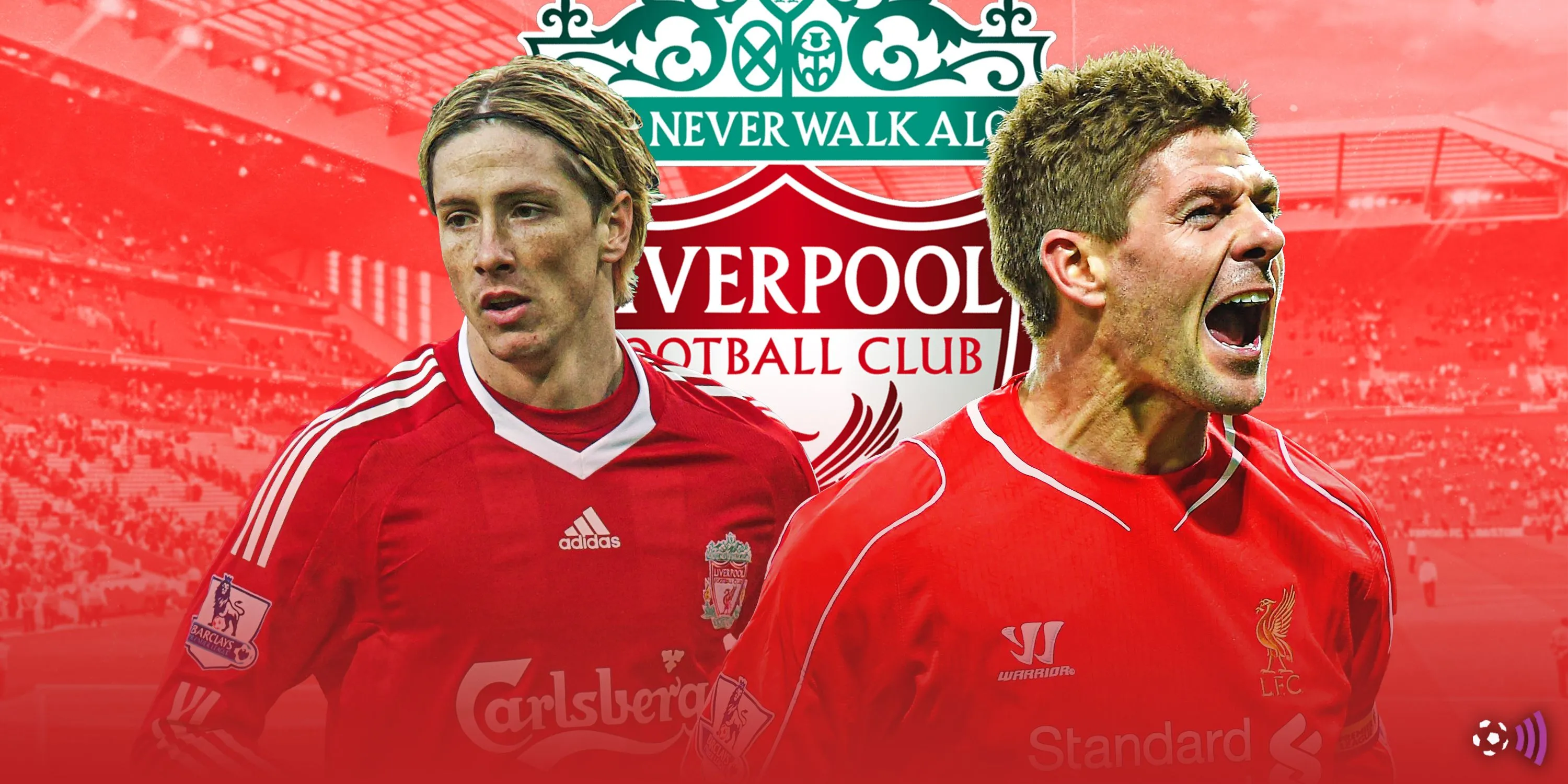 Fernando Torres và Steven Gerrard ăn mừng bàn thắng cho Liverpool