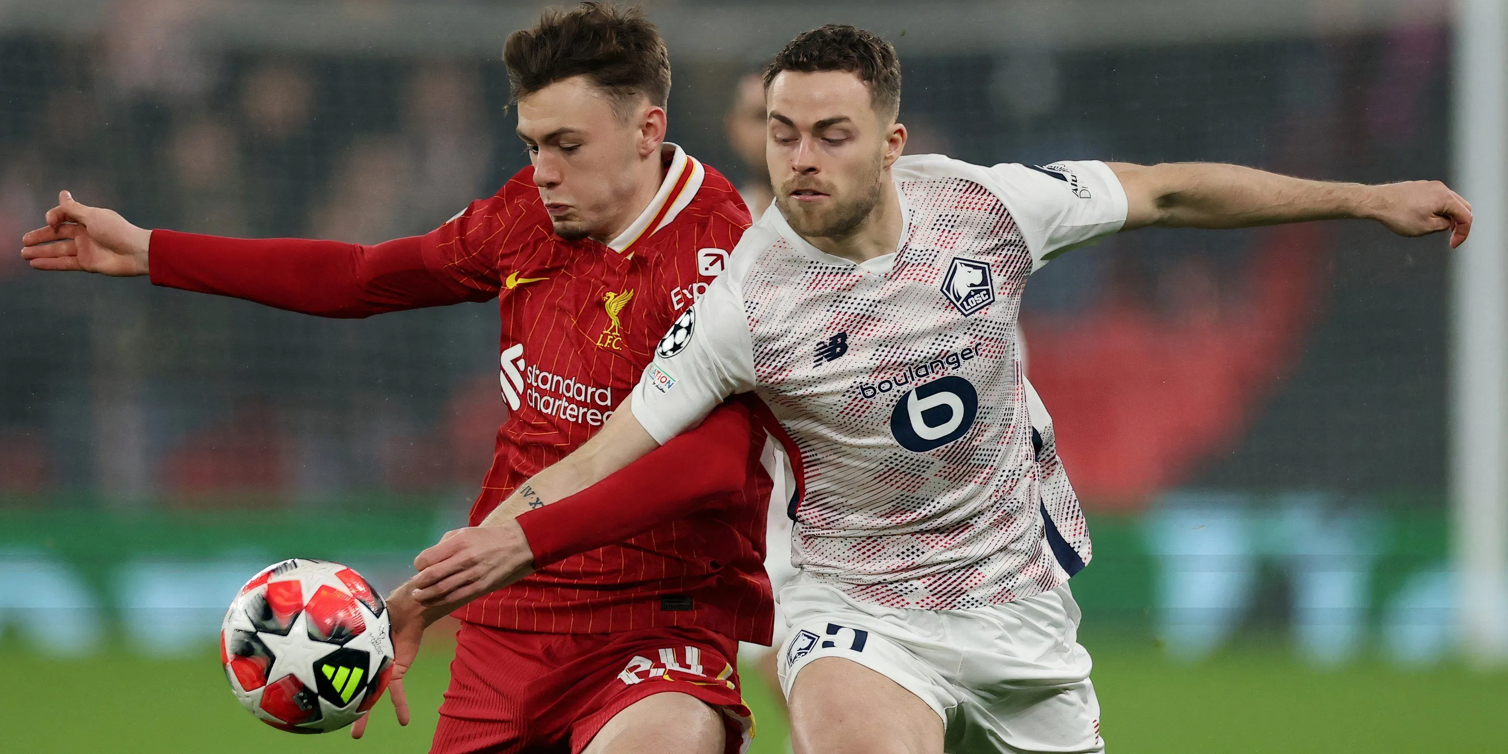 Gabriel Gudmundsson, mục tiêu hậu vệ trái của Leeds United, trong màu áo câu lạc bộ Lille tại Ligue 1