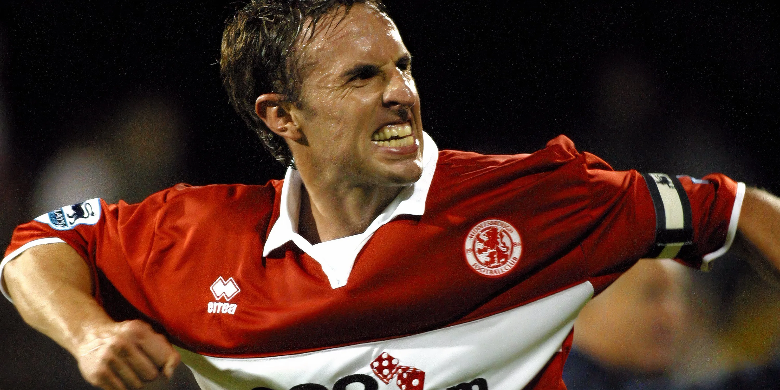Gareth Southgate, trung vệ đáng tin cậy của Aston Villa và Middlesbrough, nay là HLV tuyển Anh.
