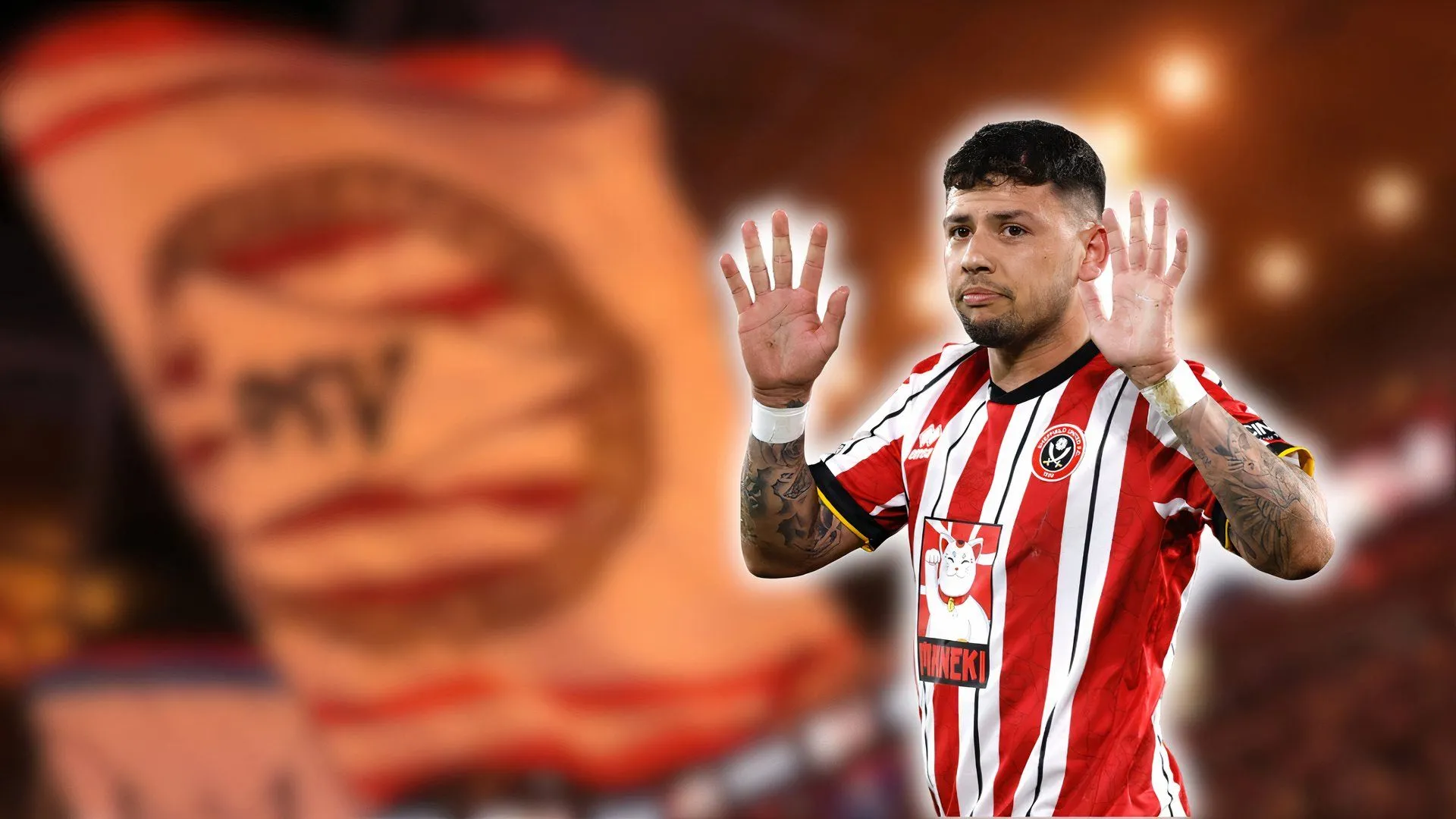 Gus Hamer với áo đấu Sheffield United, đang là mục tiêu chuyển nhượng của PSV Eindhoven.