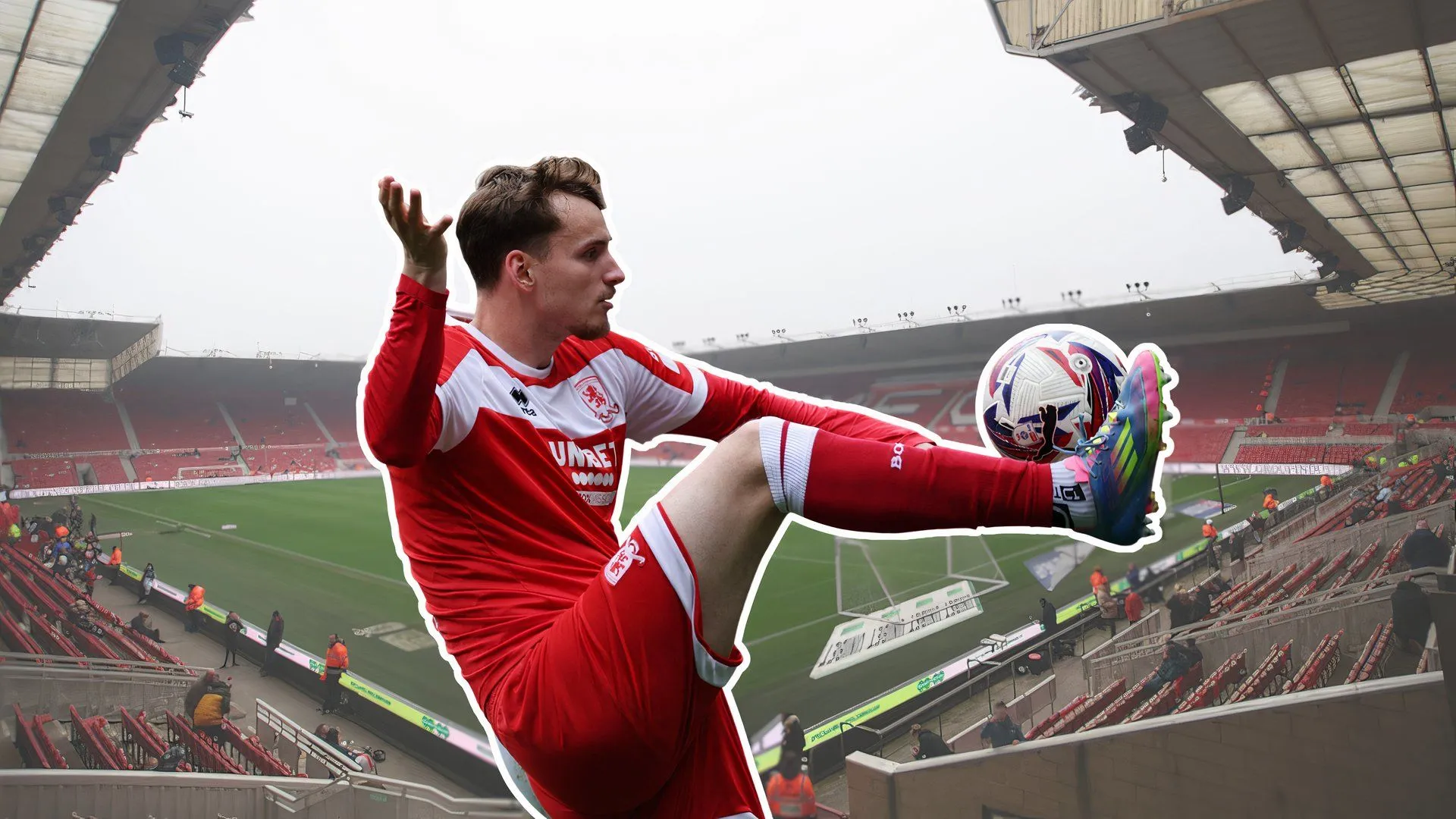 Hậu vệ trẻ Rav van den Berg của Middlesbrough trong một pha bóng trên sân, mục tiêu săn đón của nhiều đội bóng Premier League và Bundesliga.