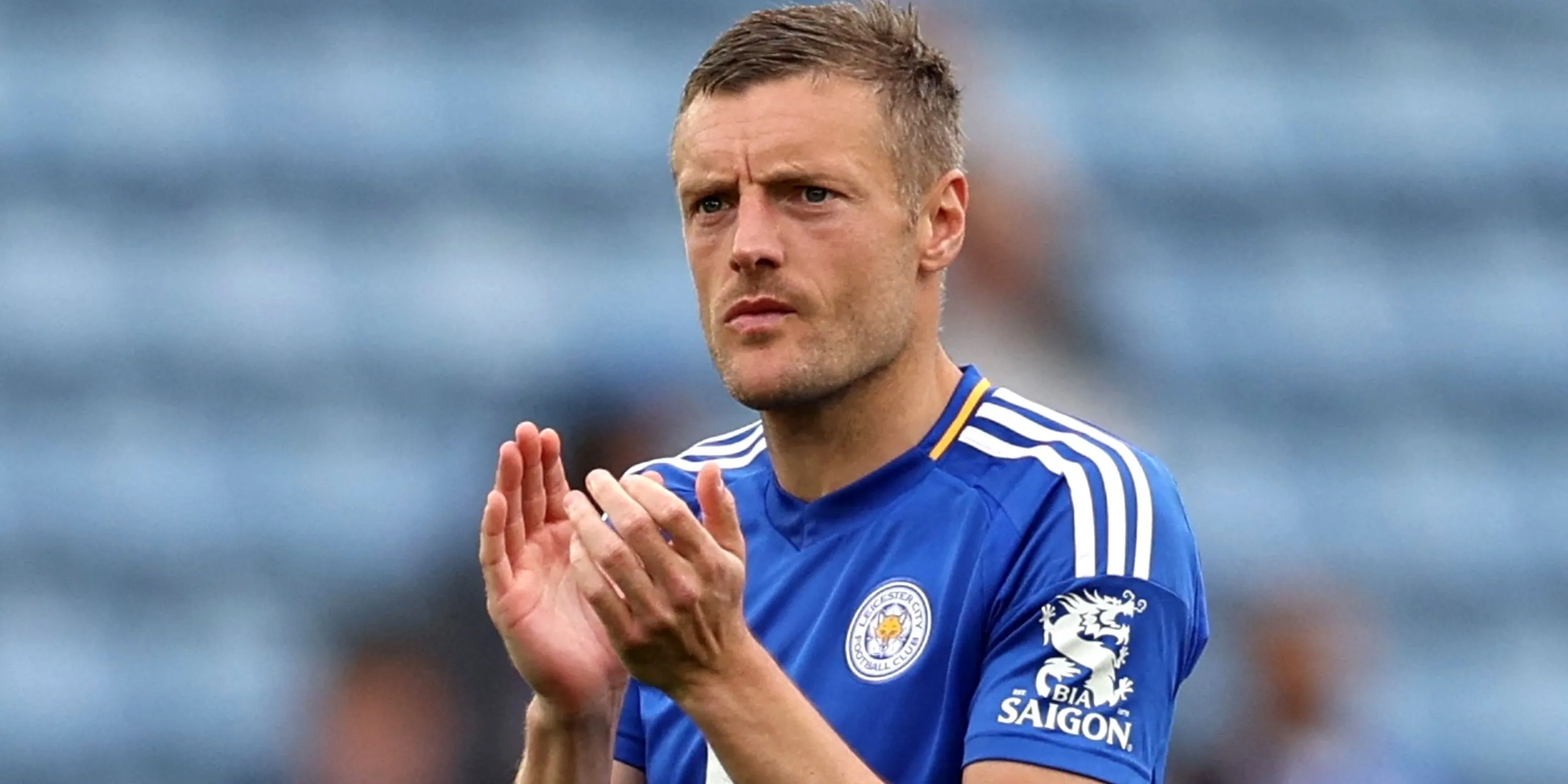 Jamie Vardy, tiền đạo kỳ cựu của Leicester City, trong một khoảnh khắc ăn mừng