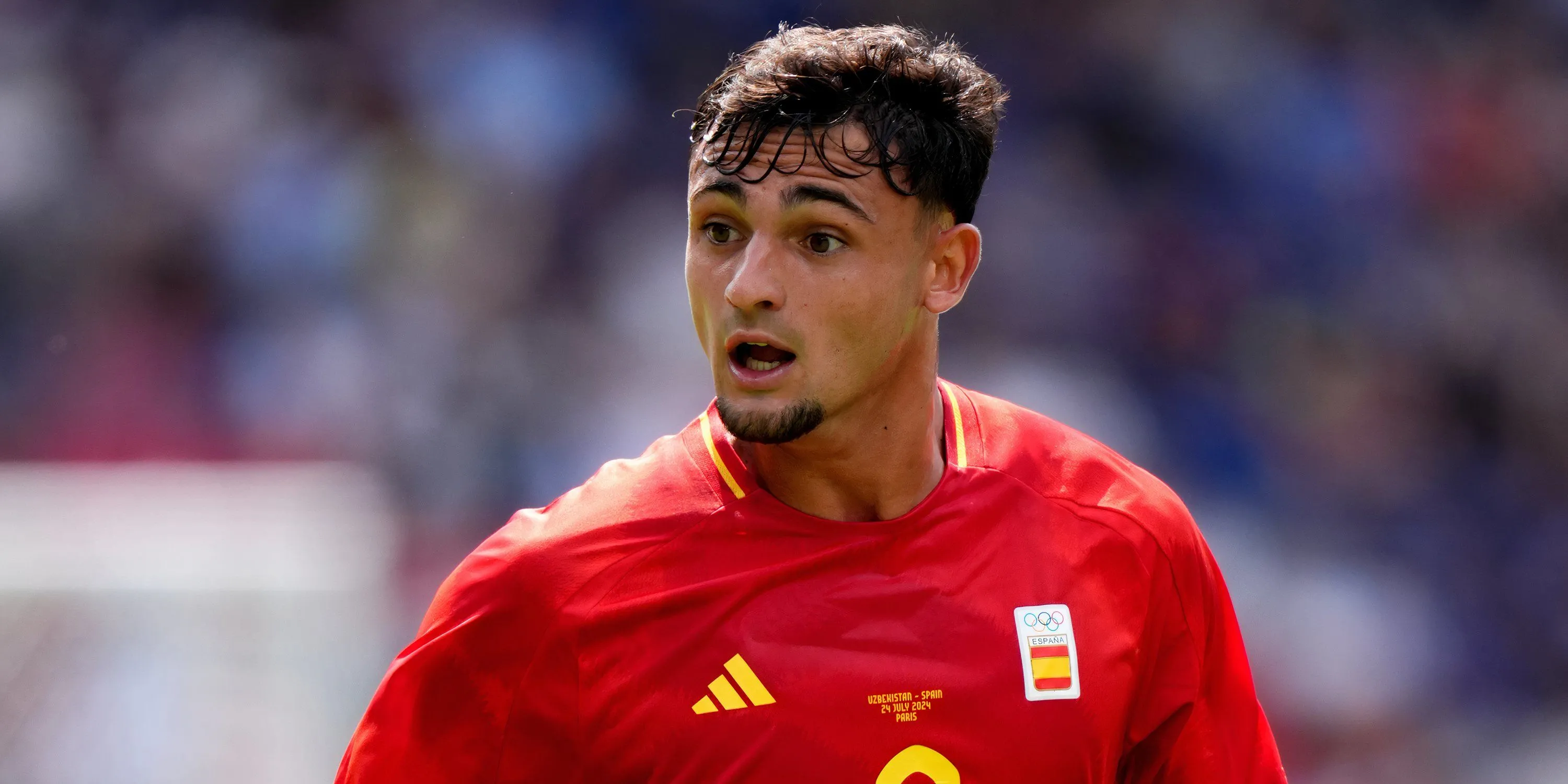 Marc Pubill trong màu áo Almeria, mục tiêu chuyển nhượng của Wolves