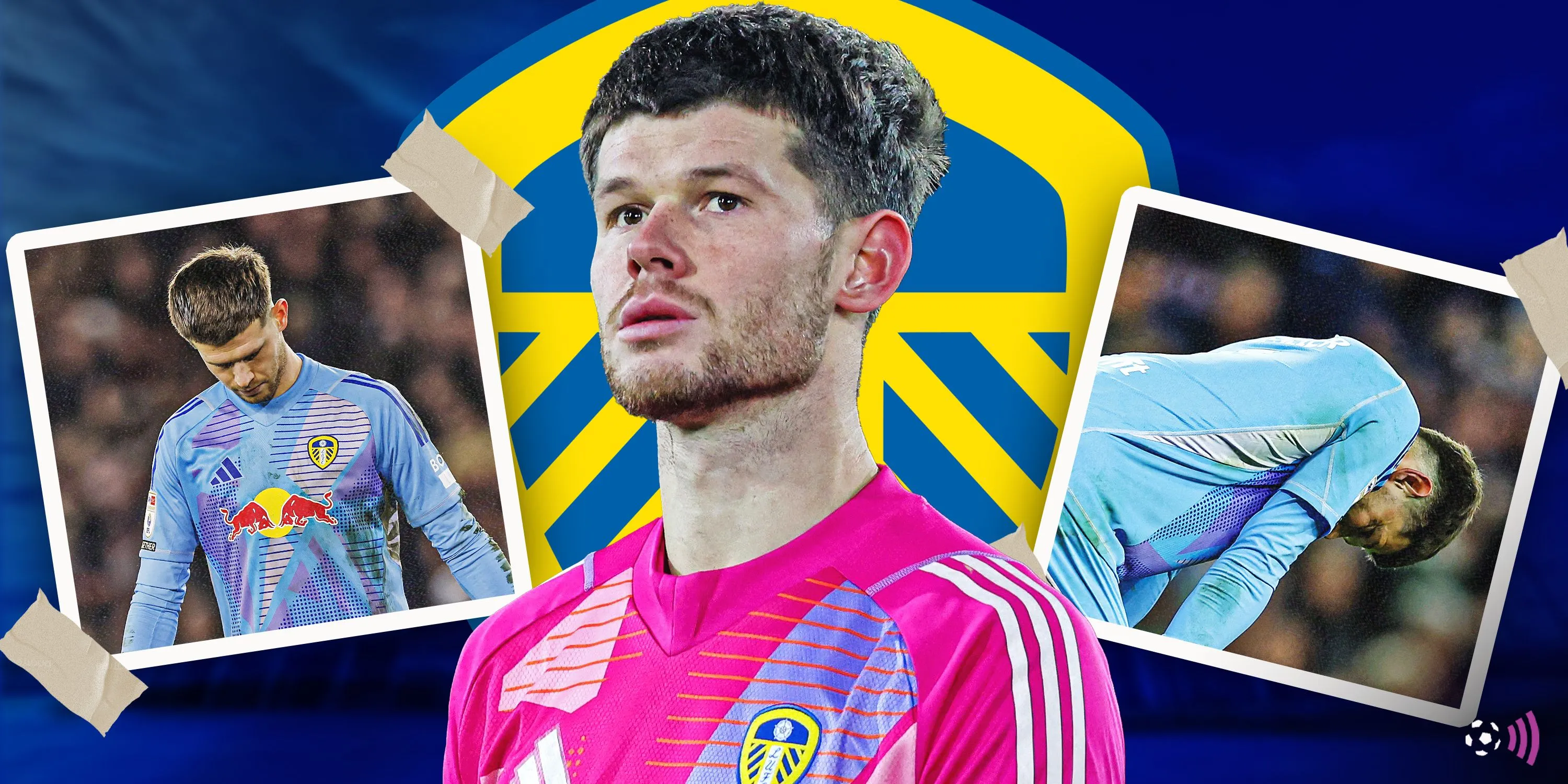 Thủ môn Illan Meslier của Leeds United đối mặt áp lực sau những sai lầm.