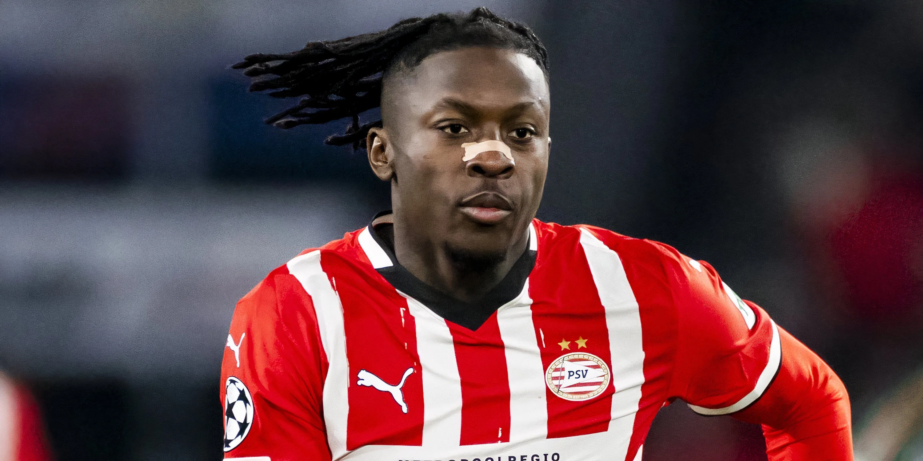 Tiền vệ cánh Johan Bakayoko thi đấu cho PSV Eindhoven