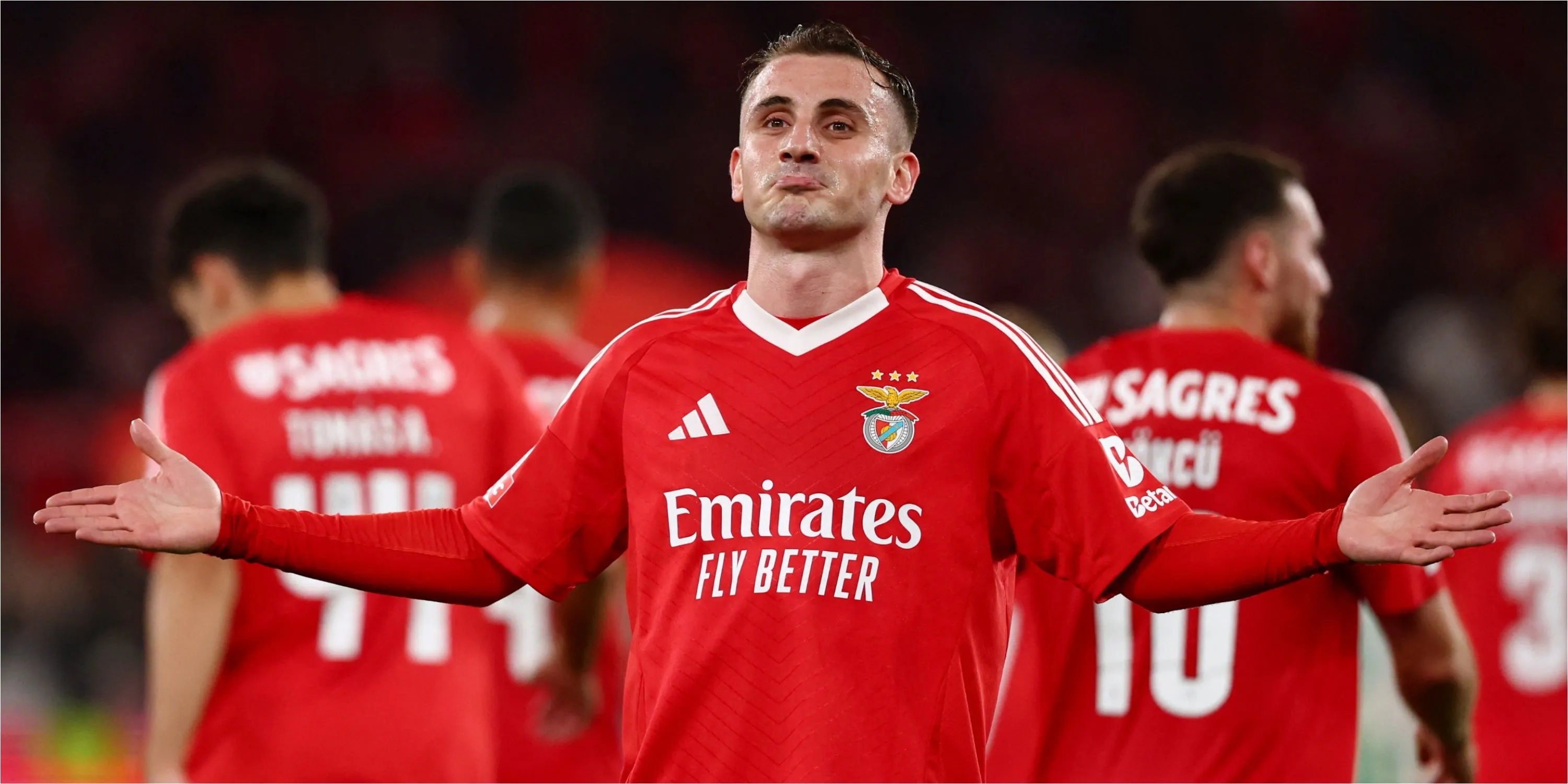 Tiền vệ Kerem Akturkoglu của Benfica, mục tiêu chuyển nhượng được Everton và các CLB Premier League theo dõi
