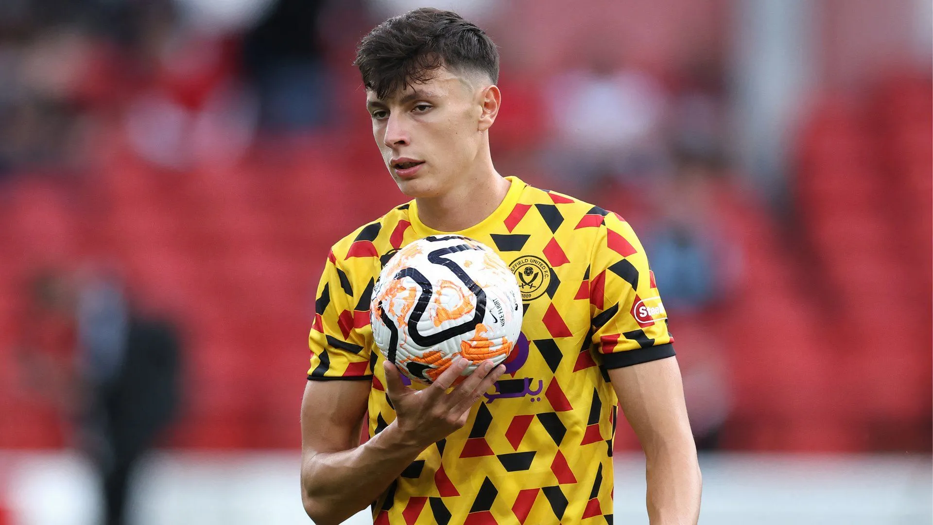 Anel Ahmedhodzic trong màu áo Sheffield United trước khi chuyển đến Feyenoord